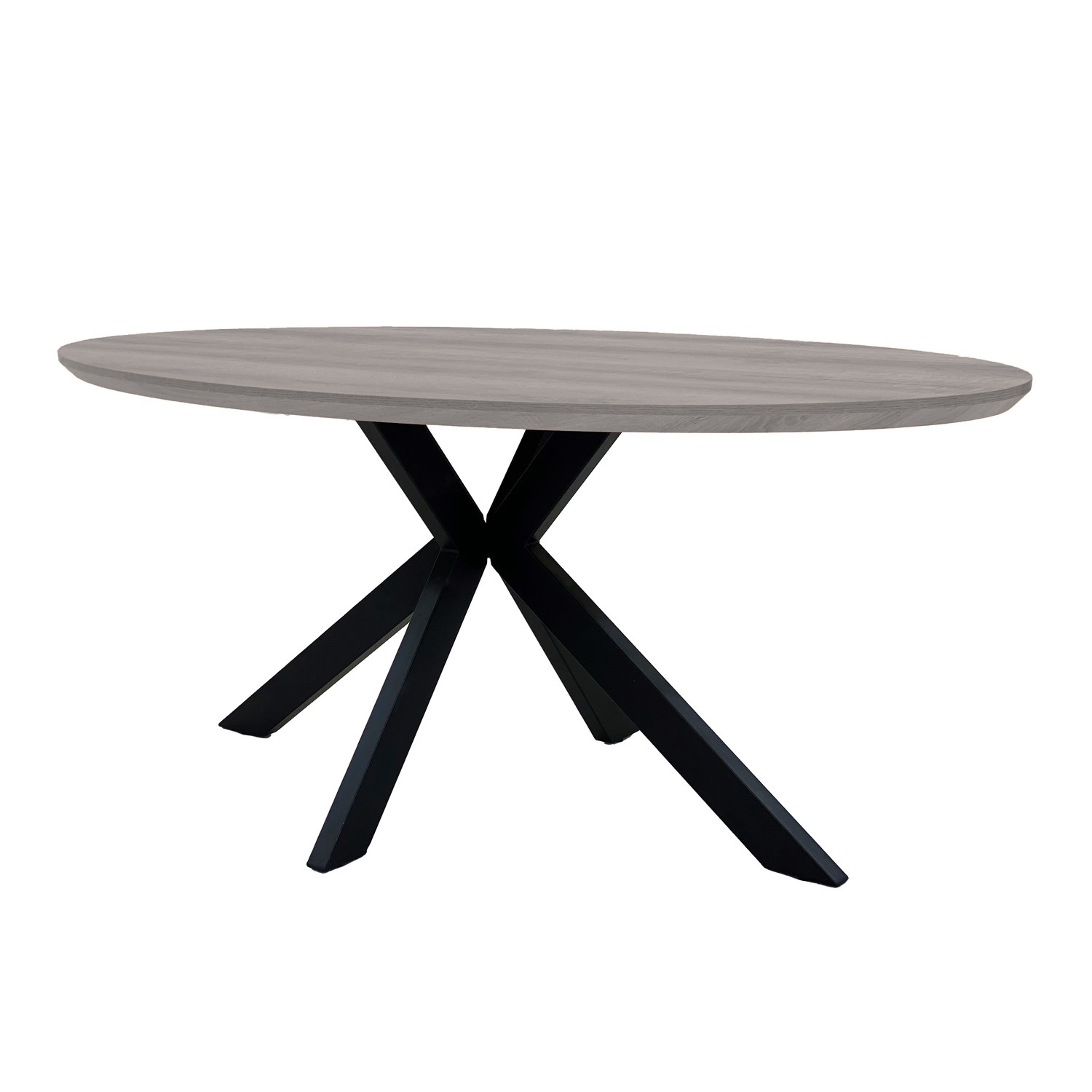Read more about Large oval wood effect dining table seats 6 liberty